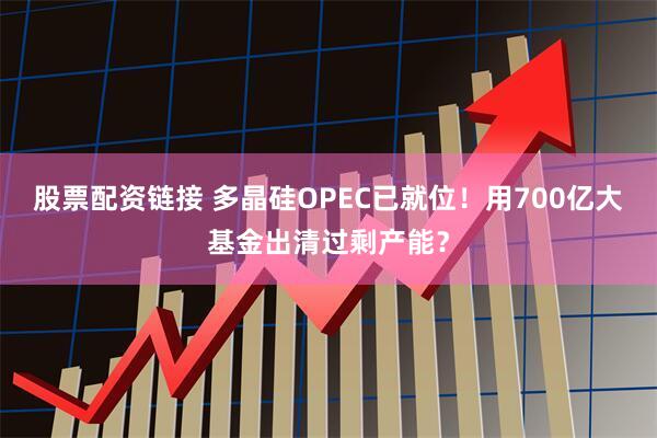 股票配资链接 多晶硅OPEC已就位！用700亿大基金出清过剩产能？